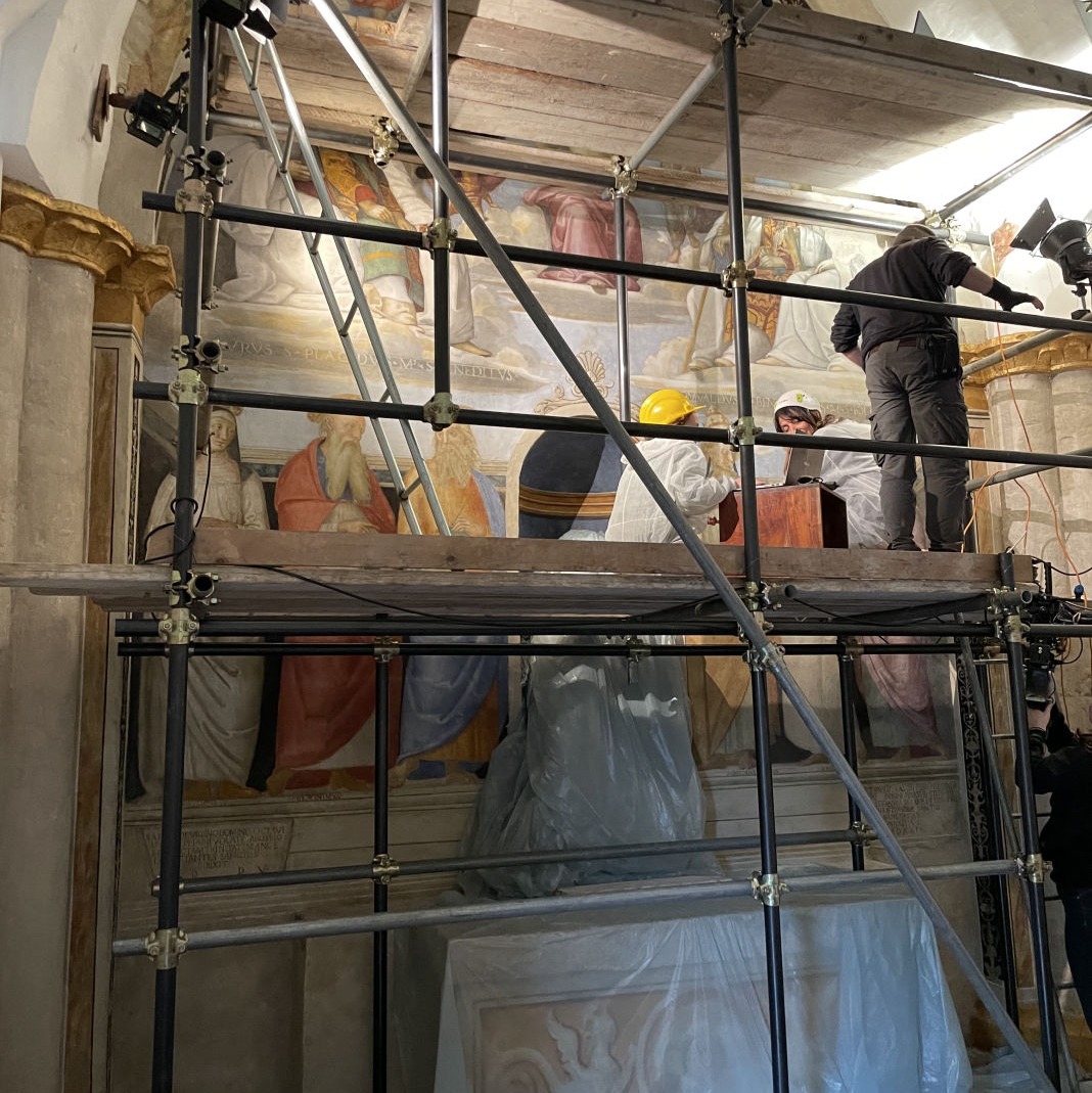 cantiere alla Cappella di S. Severo, PG